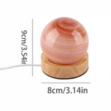 Rechargeable Touch Tricolor Infinitely Dimmable Sunset Table Lamp Ambient Rainbow Lamp - Close-Up Angle