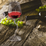 Wine Glass Rose Flower Shape Wine Cup High Borosilicate Glass Cocktail Glass for Party Bar - 45-Degree Angle