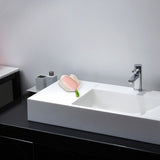 Ceramic Leaf Soap Box Drain Soap Shelf Soap Holder Soap Dish Tray - Close-Up Angle