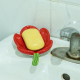 Ceramic Leaf Soap Box Drain Soap Shelf Soap Holder Soap Dish Tray