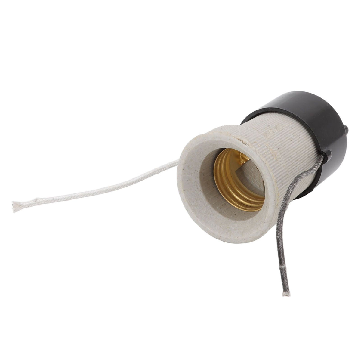 E27 Porcelain Lamp Holder Waterproof 2 Levels Adjustable Temp Heat Insulation Small Tee Heat Light Socket