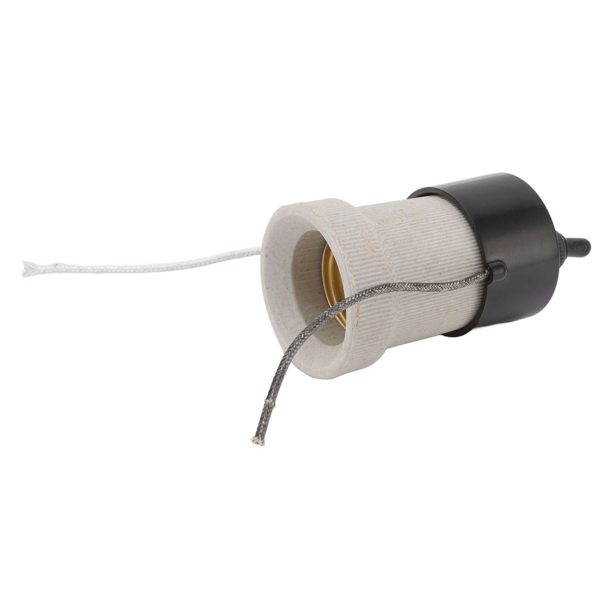 E27 Porcelain Lamp Holder Waterproof 2 Levels Adjustable Temp Heat Insulation Small Tee Heat Light Socket