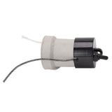 E27 Porcelain Lamp Holder Waterproof 2 Levels Adjustable Temp Heat Insulation Small Tee Heat Light Socket - Rear View