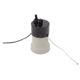 E27 Porcelain Lamp Holder Waterproof 2 Levels Adjustable Temp Heat Insulation Small Tee Heat Light Socket
