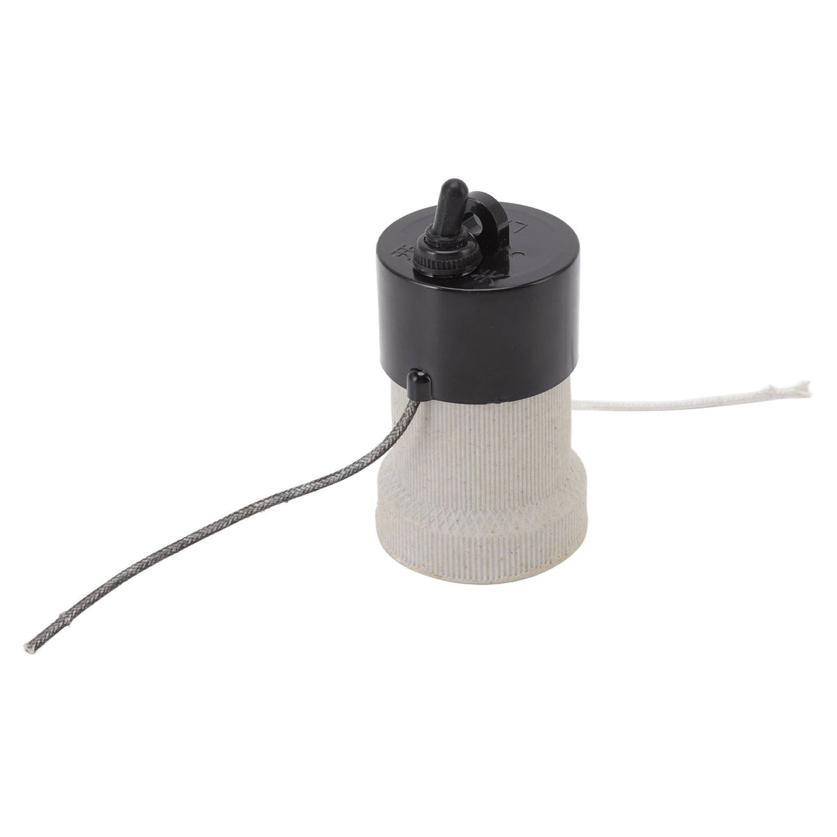 E27 Porcelain Lamp Holder Waterproof 2 Levels Adjustable Temp Heat Insulation Small Tee Heat Light Socket