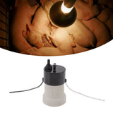 E27 Porcelain Lamp Holder Waterproof 2 Levels Adjustable Temp Heat Insulation Small Tee Heat Light Socket