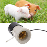 E27 Porcelain Lamp Holder Waterproof 2 Levels Adjustable Temp Heat Insulation Small Tee Heat Light Socket