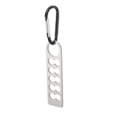 Tent Peg Organizer with Buckle 304 Stainless Steel Camping Nail Holder Tent Stakes Storage Rack - Front View