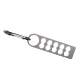 Tent Peg Organizer with Buckle 304 Stainless Steel Camping Nail Holder Tent Stakes Storage Rack