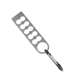 Tent Peg Organizer with Buckle 304 Stainless Steel Camping Nail Holder Tent Stakes Storage Rack
