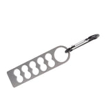 Tent Peg Organizer with Buckle 304 Stainless Steel Camping Nail Holder Tent Stakes Storage Rack