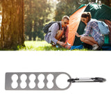 Tent Peg Organizer with Buckle 304 Stainless Steel Camping Nail Holder Tent Stakes Storage Rack
