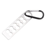 Tent Peg Organizer with Buckle 304 Stainless Steel Camping Nail Holder Tent Stakes Storage Rack