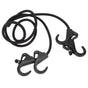 Camping Rope Strap UV Resistant POM Material Black Hooks Function Bungee Cords for Luggage Bundling