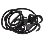 Camping Rope Strap UV Resistant POM Material Black Hooks Function Bungee Cords for Luggage Bundling