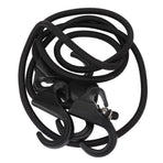 Camping Rope Strap UV Resistant POM Material Black Hooks Function Bungee Cords for Luggage Bundling