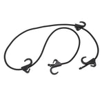 Camping Rope Strap UV Resistant POM Material Black Hooks Function Bungee Cords for Luggage Bundling