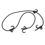 Camping Rope Strap UV Resistant POM Material Black Hooks Function Bungee Cords for Luggage Bundling - Rear View