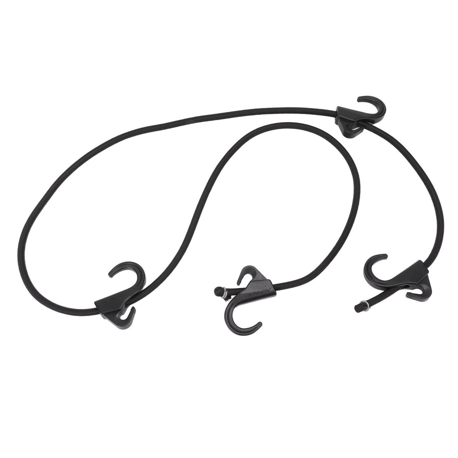 Camping Rope Strap UV Resistant POM Material Black Hooks Function Bungee Cords for Luggage Bundling