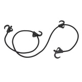 Camping Rope Strap UV Resistant POM Material Black Hooks Function Bungee Cords for Luggage Bundling - Close-Up Angle