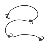 Camping Rope Strap UV Resistant POM Material Black Hooks Function Bungee Cords for Luggage Bundling - Extra Image