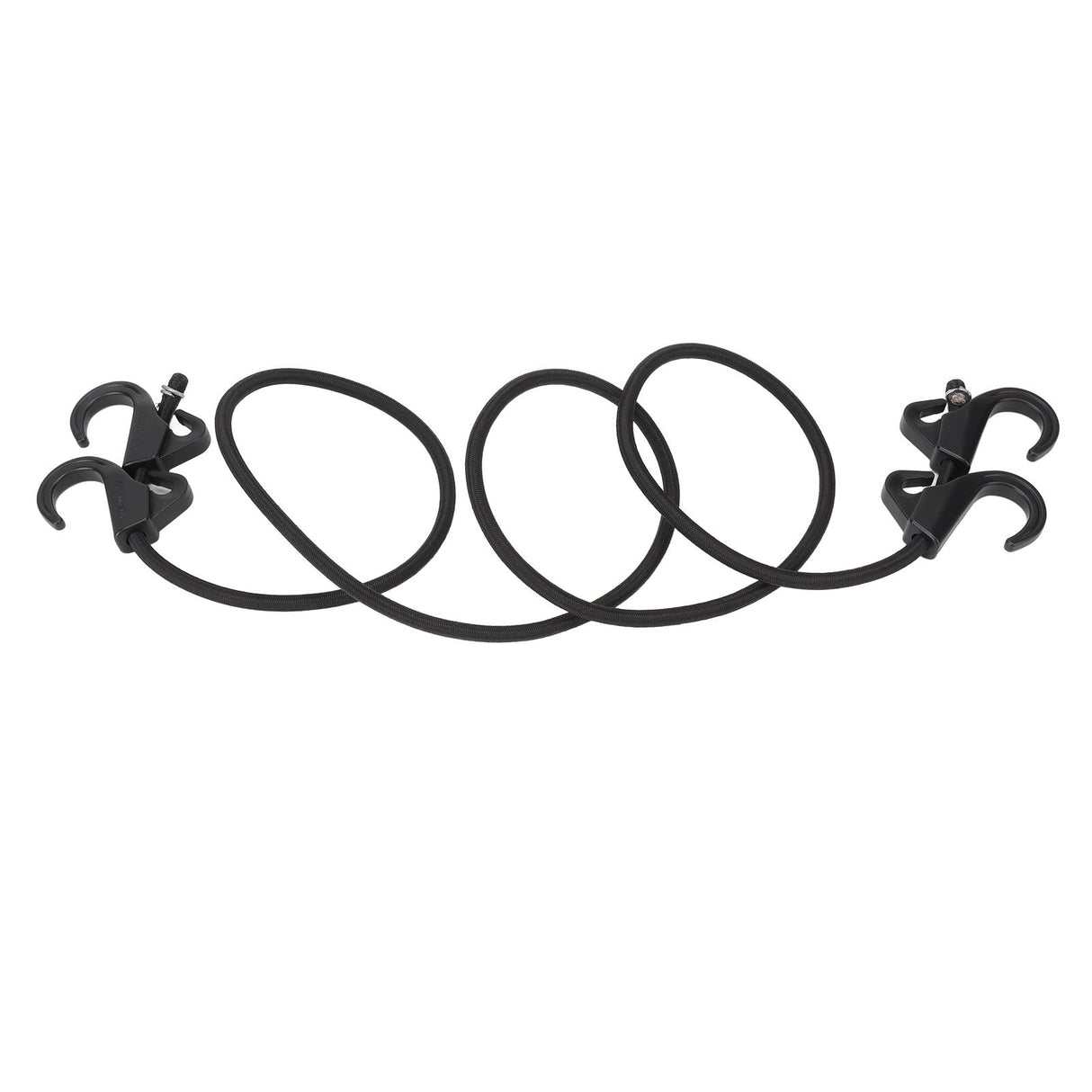 Camping Rope Strap UV Resistant POM Material Black Hooks Function Bungee Cords for Luggage Bundling