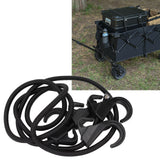 Camping Rope Strap UV Resistant POM Material Black Hooks Function Bungee Cords for Luggage Bundling - Extra Image
