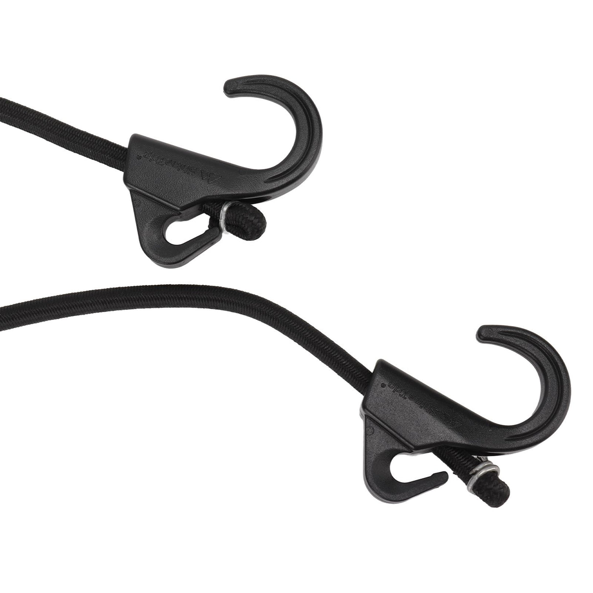 Camping Rope Strap UV Resistant POM Material Black Hooks Function Bungee Cords for Luggage Bundling