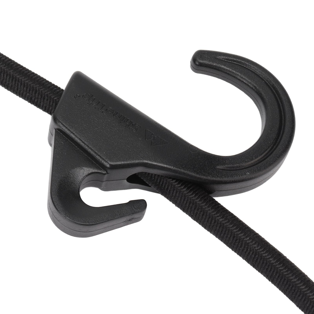 Camping Rope Strap UV Resistant POM Material Black Hooks Function Bungee Cords for Luggage Bundling