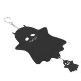 Ghost Wind Chimes Stainless Steel Wind Bell 3D Ghost Wind Spinners Halloween Ornament for Garden Yard Decoration 35x15cm - Front View