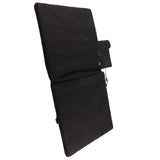 Electric Heating Seat Cushion Foldable Stadium Seats Heated Cover Pads with Backrest for Camping Fishing Hunting Black - Close-Up Angle