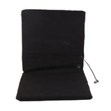 Electric Heating Seat Cushion Foldable Stadium Seats Heated Cover Pads with Backrest for Camping Fishing Hunting Black
