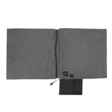 Electric Heating Seat Cushion Foldable Stadium Seats Heated Cover Pads with Backrest for Camping Fishing Hunting Grey - Extra Image