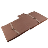 Electric Heating Seat Cushion Foldable Stadium Seats Heated Cover Pads with Backrest for Camping Fishing Hunting Khaki - Rear View