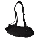 Electric Hand Warming Muff Temperature Controllable Waterproof Quilted Cotton Heated Hand Pouch for Winter Black