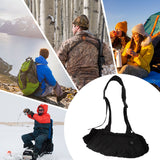 Electric Hand Warming Muff Temperature Controllable Waterproof Quilted Cotton Heated Hand Pouch for Winter Black