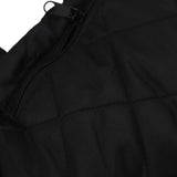Electric Hand Warming Muff Temperature Controllable Waterproof Quilted Cotton Heated Hand Pouch for Winter Black