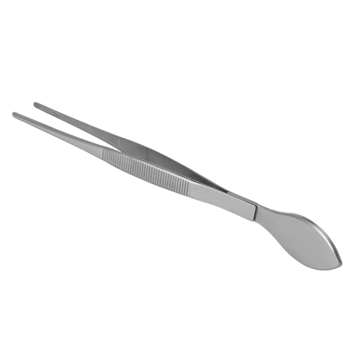 Bonsai Tweezers Stainless Steel Straight Serrated Tips Potted Plant Soil Loosening Spatula