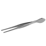 Bonsai Tweezers Stainless Steel Straight Serrated Tips Potted Plant Soil Loosening Spatula