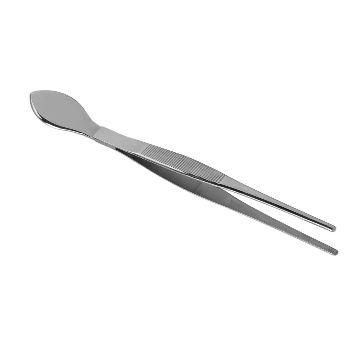 Bonsai Tweezers Stainless Steel Straight Serrated Tips Potted Plant Soil Loosening Spatula