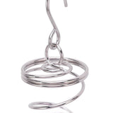 2Pcs Gazing Ball Spiral Tail Wind Spinner Stabilizer Stainless Steel Spiral Wind Chimes for Outside Purple - Extra Image