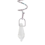 2Pcs Gazing Ball Spiral Tail Wind Spinner Stabilizer Stainless Steel Spiral Wind Chimes for Outside Blue - Extra Image