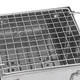 Camping Wood Stove Foldable Stainless Steel Integrated Mini BBQ Grill for Warm Outdoor Picnic