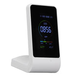 CO2 Monitor Carbon Dioxide Detect Indoor Air Quality Monitor Temperature Humidity Detection White