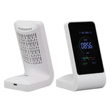 CO2 Monitor Carbon Dioxide Detect Indoor Air Quality Monitor Temperature Humidity Detection White - Extra Image
