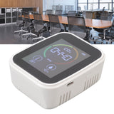 Indoor Air Quality Monitor Co2 Carbon Dioxide Detector TVOC Air Temperature Humidity Quality Detector White - Extra Image