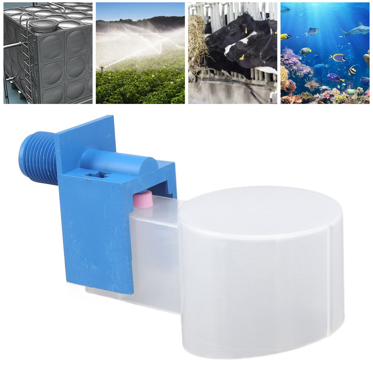 Water Level Control Valve ABS External Thread G1/2 Automatic Water Float Control for Water Tank Side Water Inlet