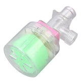 Water Lever Control Valve Transparent Full Automatic Plastic Tower Tank Floating Ball Valve G1/2 Top Water Inlet - Top-Down View