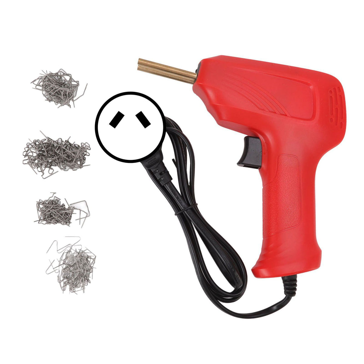 Hot Stapler Multifunction Plastic Welding Gun Red Portable Welder For Radiators Bumpers Repair AU Plug 220V