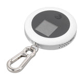 Infrared Mini CO2 Detector 3 in 1 Portable LCD Temperature Humidity Air Analyzer for Home Indoor Travel White - Front View